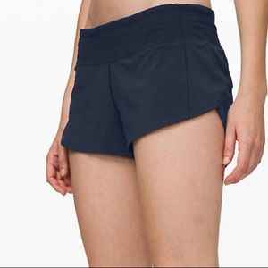 Navy lululemon shorts